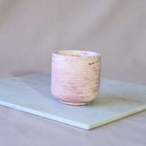 Atölye Mona Düz Mumluk Soya Wax - Pembe - Beyaz - 1 Adet