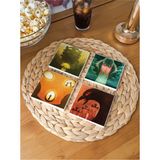 Atölye Oyun Temalı Bardak Altlığı 4’lü Set Doğal Taş (10X10 Cm) - 10 x 10 cm