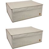 Atölye Sensin 2 Adet Çok Amaçlı Kutu Baza Hurç 50x40x19 Cm.