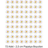 Atölye7 Tasarım Yenilebilir Kağıt Papatya Resimli Pasta Kurabiye Cupkek Üstü Şekerli Kağıt Baskısı