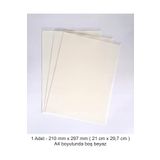 Atölye7tasarım 1 Adet Baskısız ( Boş ) A4 ( 210 mm x 297 mm ) Boyutunda Yenilebilir Şeker Hamuru Kağıdı Beyaz Taze