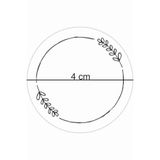 Atölye7Tasarım 64 Adet 4cm Yazısız Şeffaf Suya Dayanıklı Yırtılmaz Baharat ve Kavanoz Etiket Sticker Çıkartma