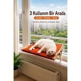 atolyeman Vantuzlu Cam/Pencere Ahşap Kedi Yatağı, Peteğe Asılabilir, Kalorifer Üstü ve Yerde Kullanılabilir, Ağırlığa Dayanıklı, Çok Amaçlı Ahşap Kedi Yatağı