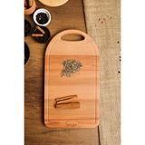 Atolyesi Ahşap Ahşap Kesme Tahtası - Ahşap Sunum Tahtası - Ahşap Servis Tahtası - Anneler Günü Hediyesi 34X19 cm