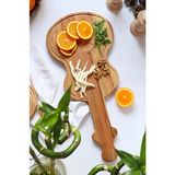 Atolyesi Ahşap Gitar Tasarım Doğal Ahşap Servis Tahtası, Sunum Tahtası, Kesme Tahtası