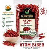 Atom Acı Biber 100 gr | Kurutulmuş Mezelik, %100 Doğal, Taze ve Katkısız (Yoğun Acı)