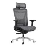Atom Ofis Glare Yönetici Çalışma Koltuğu, İmza Desenli Fileli Döşeme, Ayarlanabilir Bel Desteği, 3D Ayarlanabilir Kolçak, Krom Metal Taban, 50x48x114-124 cm
