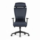 Atom Ofis Tiffany Antrasit Yönetici Çalışma Koltuğu, Ergonomik Ofis Sandalyesi, Mesh File Kumaş, Ayarlanabilir Kol Destekli, 360 Derece Dönebilir, 51x50x125 cm