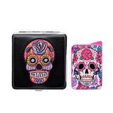 Atomic La Catrina Sigara Tabaka ve Çakmak Seti Pembe