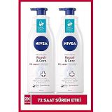Atopik Ciltler Için Vücut Serumu Repair & Care 400 ml X2 Adet,çok Kuru Cilt,72 Saat Nemlendirme