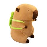 Atsmoce 25 cm Capybara Pelüş Hayvan, Capybara Pelüş, Kaplumbağa Sırt Çantası ile Pelüş Hayvan, Çocuklar için Hediye