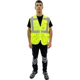 Att Stil Tekstil Reflektörlü Işçi Yelek - Neon Yeşil - XL