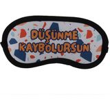 Attach Düşünme Kaybolursun Tasarım Uyku Bandı - Göz Bandı - Renkli - Standart