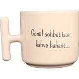 Attach Krem T Kulp Gönül Sohbet Ister Kahve Bahane Tasarım Kupa