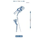 Attach MGZS-089 YARI KALICI MOTOR VE EL DESEN DÖVME-TATTO