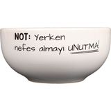 Attach Yerken Nefes Almayı Unutma Tasarım Kase