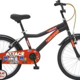 Attack 16 Jant V-Fren Çocuk Bisikleti 110-140 Cm Boy Siyah Turuncu Kırmızı Denge Tekerli Bisiklet