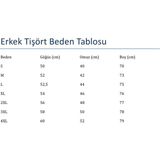 Attack Erkek Basic Tişört Haki Renk %100 Pamuk Bisiklet Yaka Günlük Rahat Slim Fit - 4XL