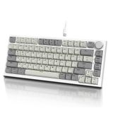 Attack Shark K85 Gri RGB %75 TKL Manyetik Switch Kablolu Mekanik Gaming Klavye