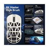 Attack Shark R2 Magnezyum Alaşımlı Kablosuz Gaming Mouse – 48G Ultra Hafif, Pixart PAW3950 Sensör, 42000 Dpı, Bt/2.4g/kablolu Üçlü Mod, 8k Tepki Hızı, Windows/xbox/ps/mac Uyumlu –