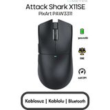 Attack Shark X11SE Siyah Şarjlı Optik Kablolu/Kablosuz Gaming Mouse