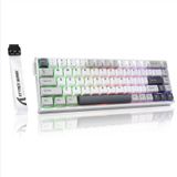 ATTACK SHARK X68MAX HE Manyetik Anahtarlı Hızlı Tetik Alüminyum Kablolu Oyun Klavyesi, 0,005 mm RT Hassasiyet, Ayarlanabilir Çalıştırma, 8 KHz, 0,08 ms Gecikme, RGB (Beyaz)