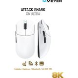 Attack Shark X8 Ultra Şarjlı Optik Kablolu/Kablosuz Gaming Mouse