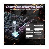 Attack Shark X82PRO He 75% Kablosuz Gaming Klavye – Hall Effect Manyetik Switch, Trigger, 0.01MM Ayarlanabilir Tepki Noktası, 8k Polling Rate, Hot-Swap, Rgb – Pc Oyuncuları (Contour) - Option-1 - 001-Renkli