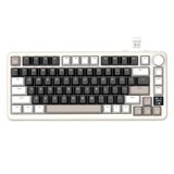 ATTACK SHARK X85PRO TFT Ekranlı ve Düğmeli Kablosuz Mekanik Klavye,%75 QMK Contaya Monte Oyun Klavyesi, 2,4G/BT/USB-C Kablolu, Çalışırken Değiştirilebilir, 4000 mAh,NKRO, RGB,PC/MAC