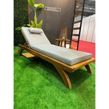 Attaleia Furniture Ahşap Şezlong Tekerlekli Olimpos - 1