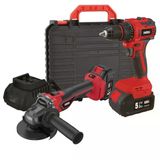 Attlas Atb 21 2Li Kömürsüz Akülü Set(Matkap+Taşlama)