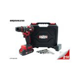 Attlas Atb 21 BLPD-201C 21V 2.0AH Tek Akülü Kömürsüz Darbeli Matkap L-Boxx Çantalı + 8 Parça Uç Seti