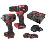 Attlas ATB 21 KS2A-202C Kömürsüz 2x2.0 Ah Çift Akülü İkili Kombo Set Çantalı (55 Nm Darbeli Matkap + 450 Nm Somun Sıkma)