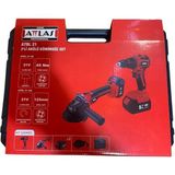 Attlas Atbl 21 2'li Kömürsüz Set Akülü Matkap + Taşlama - A0104099