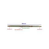 Atv Aks Vip Track 780 mm Bilya Yatağı 35 mm Tek Yivli 22 Freze