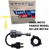 Atv Photon Xenon LED Ampül H4 12-24 V Zero Fansız Model (Sessiz) 1 Adet Motosiklet Moto Eay