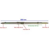 Atv Yukı Pıton 400 Aks Dıfransıyellı 850 Mm Bılya Yatagı 40 Mm 27 Freze Om