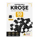 Atx 50 Adet Yapışkanlı Kroşe Siyah 19x19