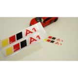 Audi A1 Logo 3M 3D Damla Silikon Torpido Bagaj Çamurluk Logo Ambl