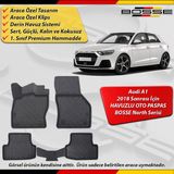 Audi A1 Paspas Araca Özel 2018 Sonrası Derin Havuzlu Paspas Bosse North Serisi - Siyah