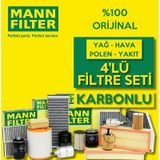 Audi A3 1.6 Tdi Mann-Filter Filtre Bakım Seti 2009-2013 Cay 4K 553115811
