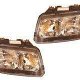 Audi A3-1997-2000 H7-H1-TYC Modifiye Far Sağ-Sol Set 2 Parça Elektrikli-Manuel Siyah Lamba