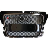 AUDİ A3 8P RS3 ÖN PANJUR 2008-2012 KROM-SİYAH