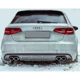 Audi A3 8V İcin Hatchback 2012 - 2016 S3 Arka Tampon Eki - Difuzor (Plastik)