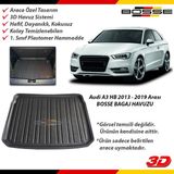 Audi A3 Bagaj Havuzu Hb 2013 - 2019 Arası 5 Kapı BOSSE 3D Bagaj Havuzu