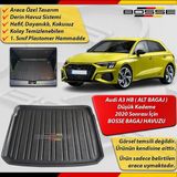 Audi A3 Bagaj Havuzu HB ( ALT BAGAJ ) Düşük Kademe İçin 2020 Sonrası BOSSE 3D Bagaj Havuzu - Siyah