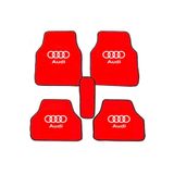 Audi A3 Logolu Kırmızı HALIFLEKS PAPPAS TAKIM Paspas Seti