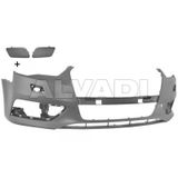Audi A3 Ön Tampon Far Yıkama Kapağı Aklı Delikli Astarlı 2012- 2015- (Oem No: 8V0807065Agru)