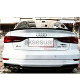 Audi A3 Sedan M4 Tip Spoiler Parlak Siyah Boyalı İthal Ürün Plastik