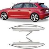 Audi A3 Uyumlu Hatchback Cam Çerçevesi 2013-2020 Paslanmaz Çelik Parça